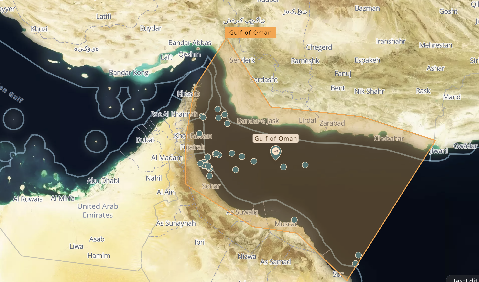 HUI CHUAN — boarded at anchor · Gulf of Oman · 14 May 2026