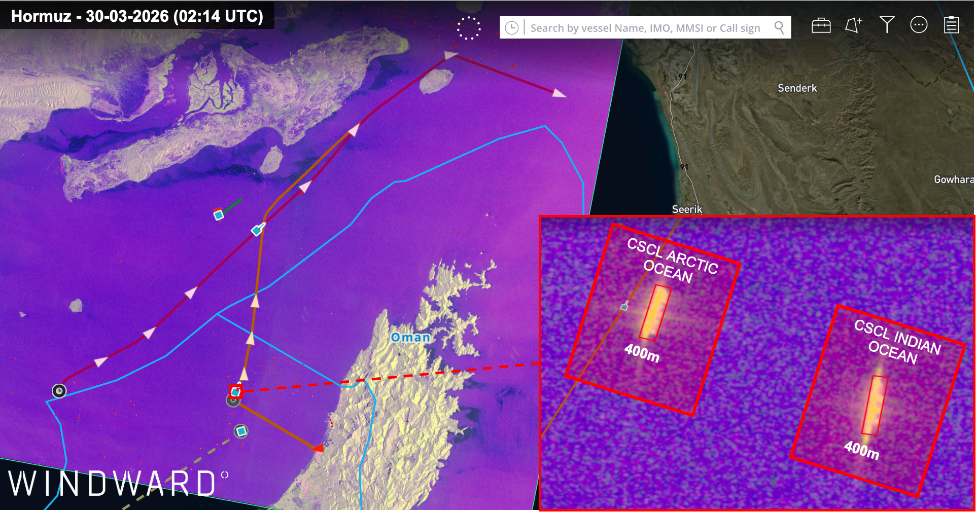 CSCL SAR — Hormuz 30 March 2026