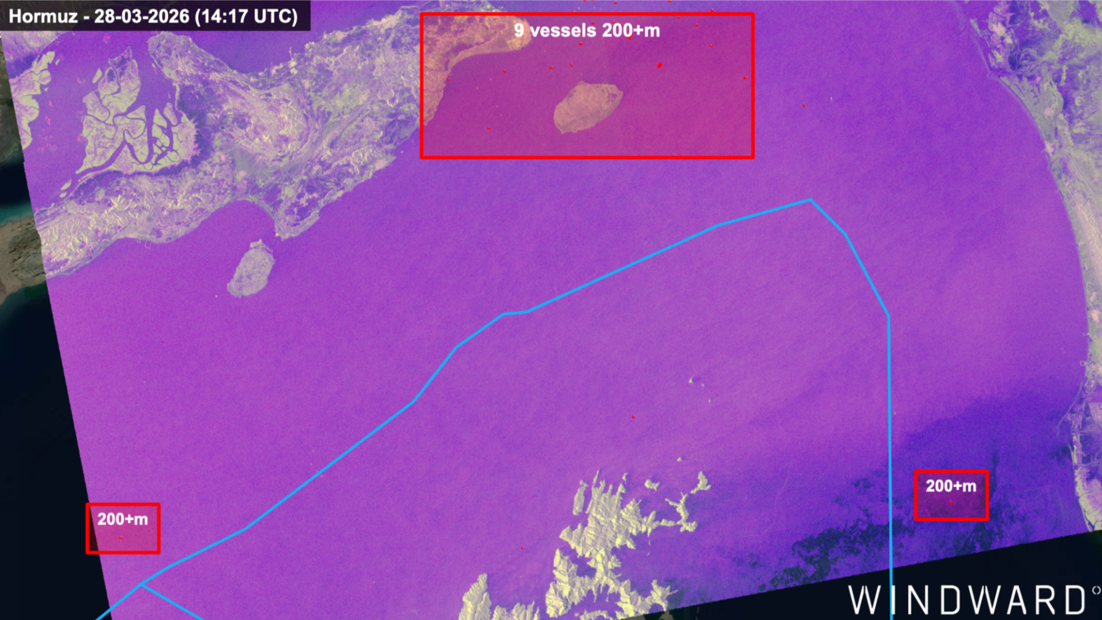 SAR Satellite — Hormuz 28 March 2026 14:17 UTC